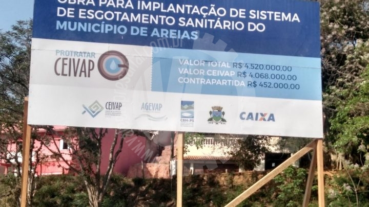 Obra financiada pelo PROTRATAR CEIVAP tem início em Areias/SP